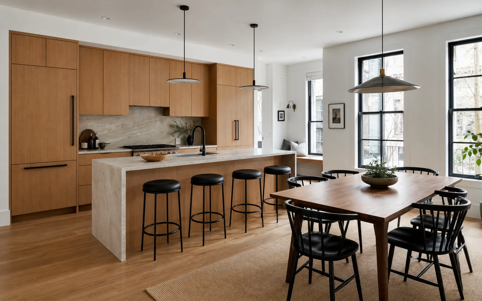 Refined kitchen shown as a precision editing example